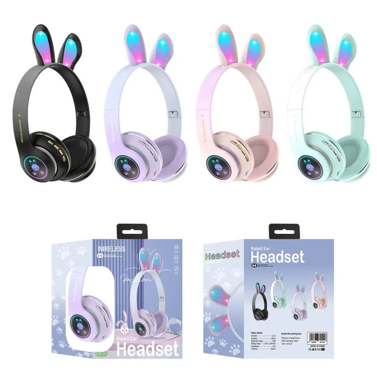 هدفون بلوتوثی طرح فانتزی خرگوش مدل Rabbit-PM-08