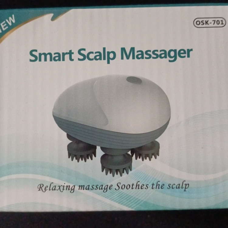 ماساژور سر Smart Scalp Massager مدل OSK-701 مناسب رشد مو با افزایش جریان خون رسانی به پوست سر - قشمی شاپ QESHMISHOP