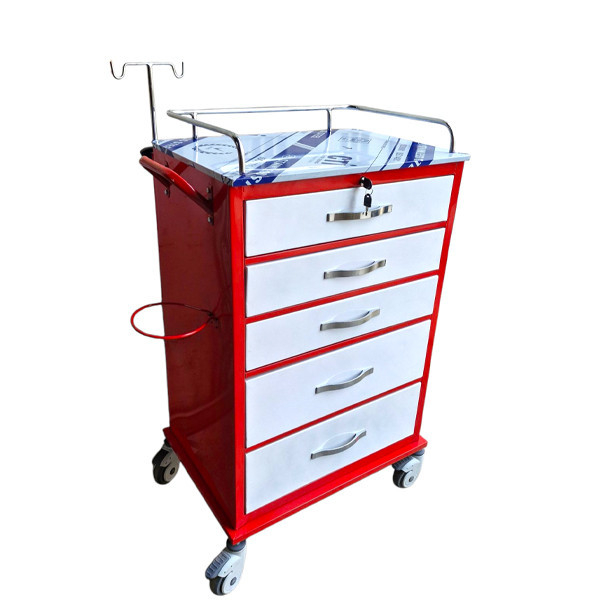 ترالی بیمارستانی مدل 5 کشو کد EM5