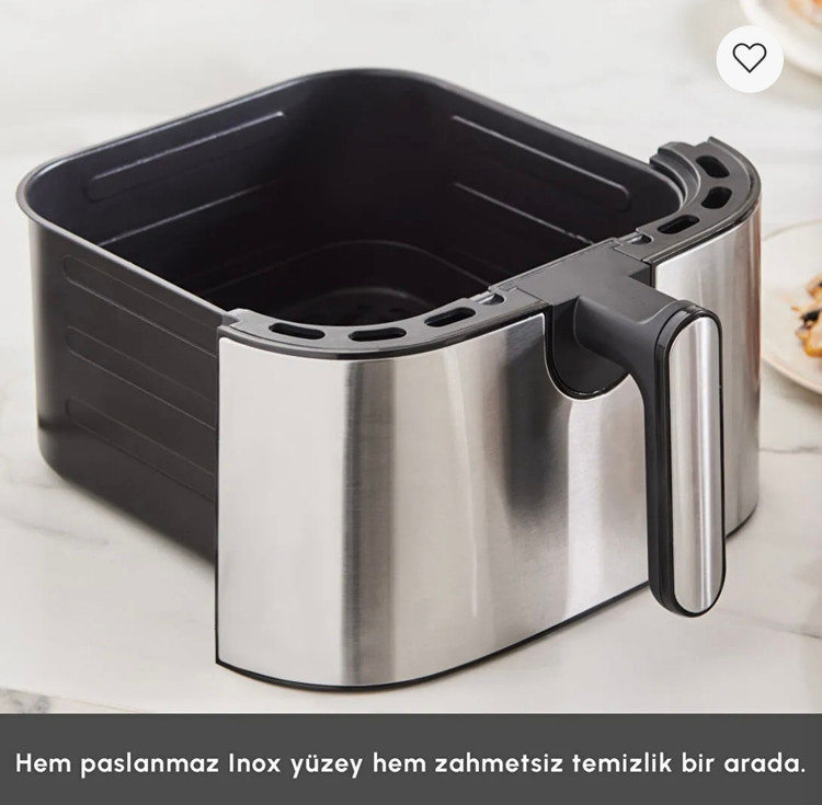 سرخ کن بدون روغن کاراجا مدل Gourmet ظرفیت ۹ لیتر استیل